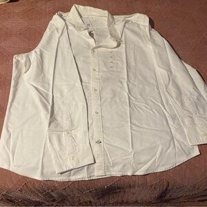 NWT GAP White Button-Up Shirt with Pocket Size XXL